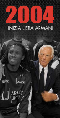 Mr Giorgio Armani and his basketball team Olimpia Milano
